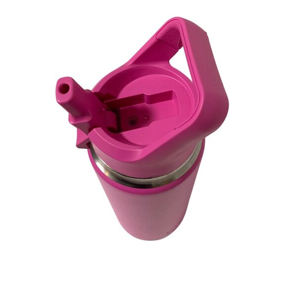 Yeti Water Bottle Pink 26 oz with handle Straw See photos for handle scar - Picture 3 of 7